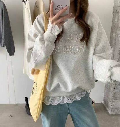 絶対欲しい 早い者勝ち 絶対流行 カジュアル 2色選択 スウェット E-10928