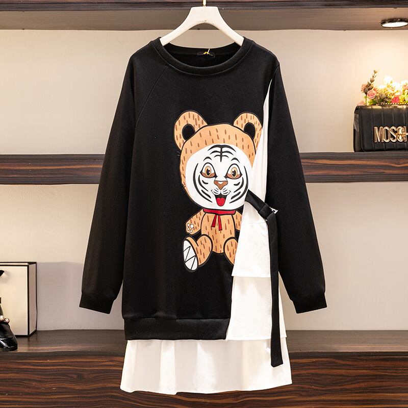 優しい雰囲気 2色 プラスベルベット 長袖 ニット セーター E-10397