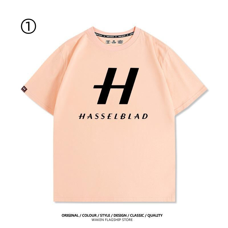 大人可愛い おすすめ プリントロゴ　半袖 Tシャツ-A2372