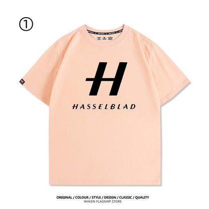 大人可愛い おすすめ プリントロゴ　半袖 Tシャツ-A2372