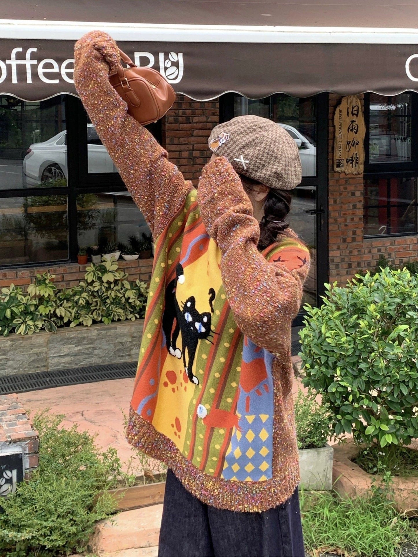 話題沸騰中 大人可愛い 海外トレンド 柔らかくて優しい印象 ニットセーターE-9762