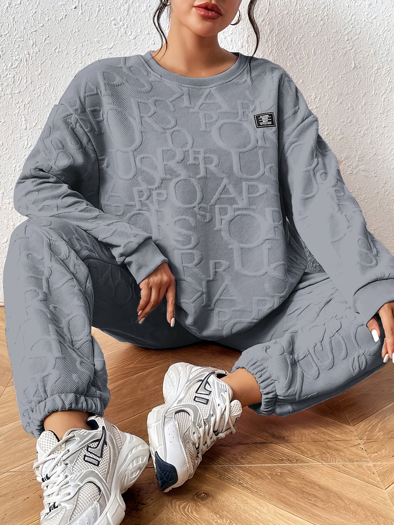 着回し力抜群 おしゃれ度高め デザイン性抜群 着心地良い 4色選択 トップス+パンツセット E-10483