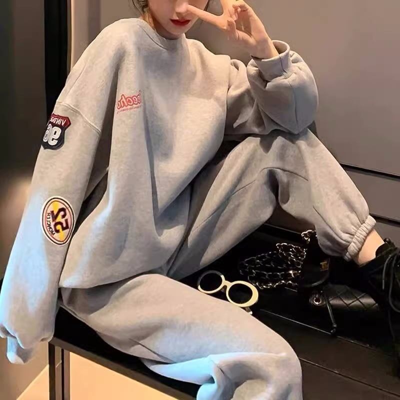 【裏起毛あり】人気爆発 長袖スウェットXパンツ 厚手 セットアップ全2色E-4712