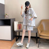 【半額！期間限定！！】ファッション 清涼感たっぷり 切り替え ブラウス＋パンツ セットアップ＜ins-3144＞