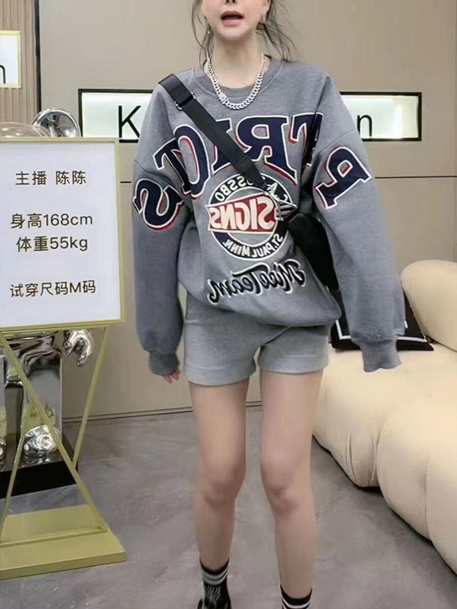 話題沸騰中 カジュアル 早い者勝ち 3色選択 スウェットE-10881