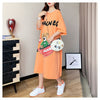 スタイリッシュ カジュアル プリント Tシャツ カットソー ワンピース＜ins-8285＞