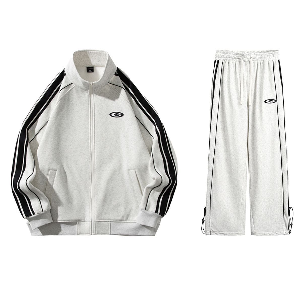 超人気商品 カジュアル 上下セット  ペアコーデ スポーツウェア 3色展開 ジャージ E-12630