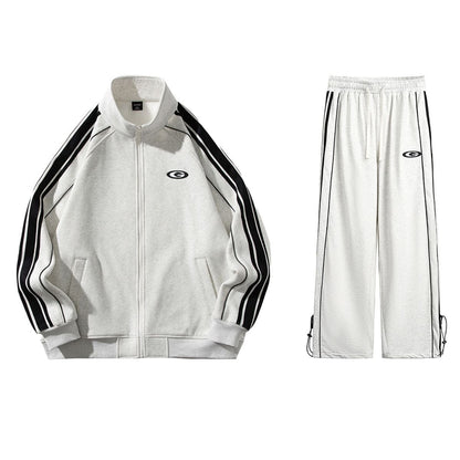 超人気商品 カジュアル 上下セット  ペアコーデ スポーツウェア 3色展開 ジャージ E-12630