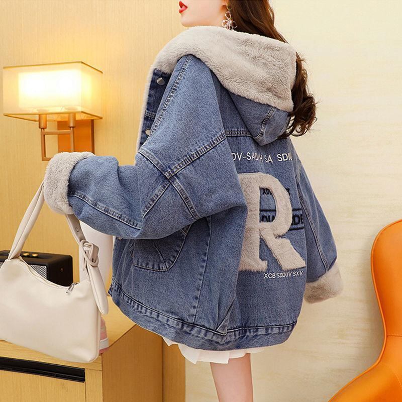 【裏起毛】大活躍 上質 ファッション 裏起毛暖かい デニムジャケットE-5713