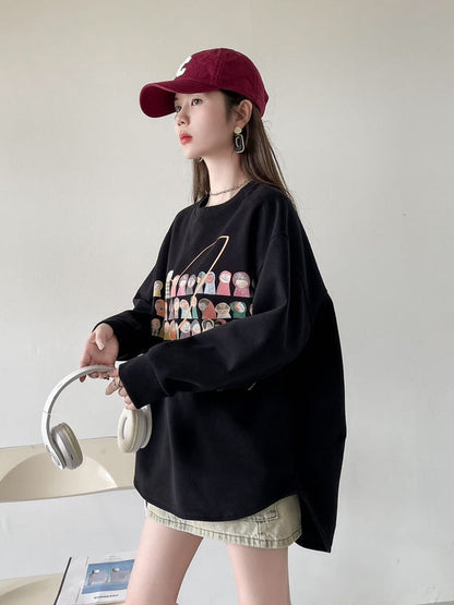 着回し力抜群 Eweet系可愛い オシャレデザイン スウェットE-10565