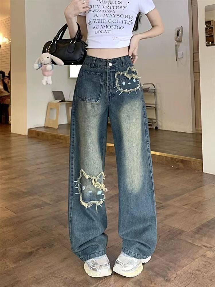 個性的なデザイン 話題沸騰中 着回し力抜群 デニム ワイドパンツE-12331