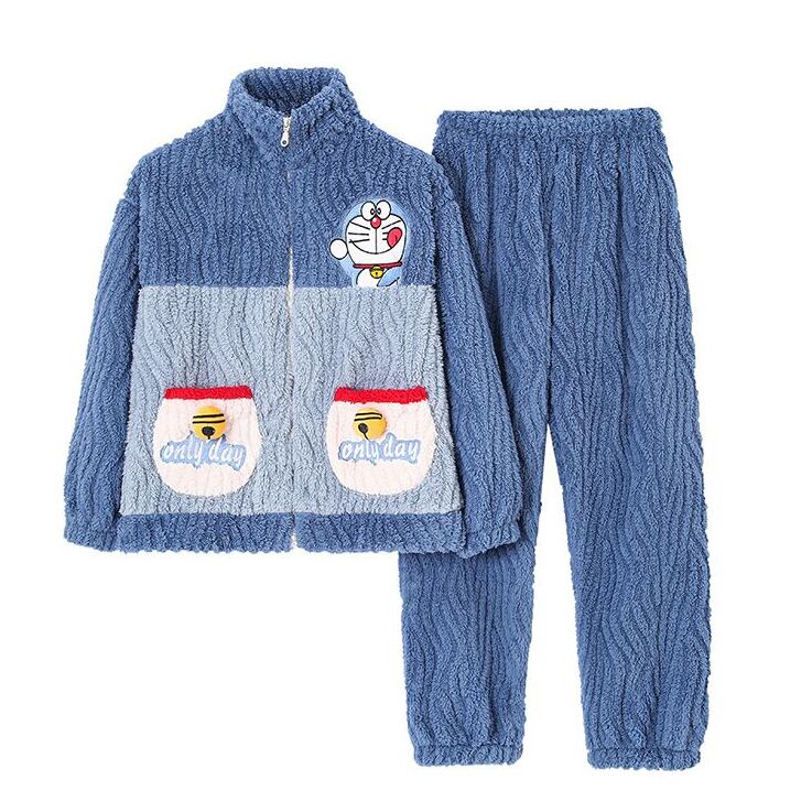 大好評 着心地良い スタイルアップ 3種選択 サンゴフリース カップル パジャマ E-9774