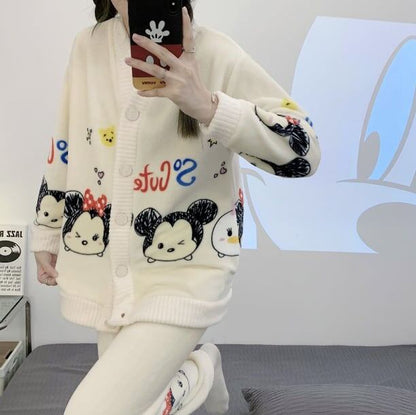 見逃し厳禁 パジャマ レディース秋冬ルームウェア トップス+パンツセットE-5730