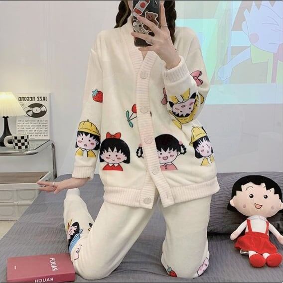 見逃し厳禁 パジャマ レディース秋冬ルームウェア トップス+パンツセットE-5730