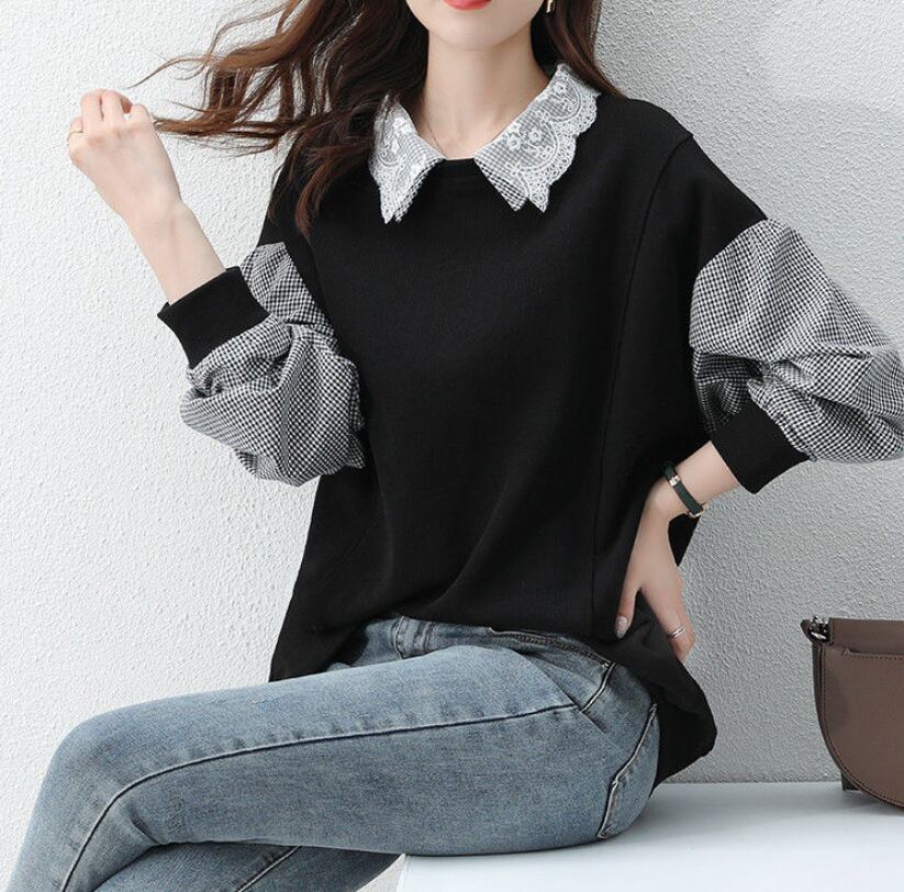 売り切れ必至 カジュアル 主役級 切り替え 3色選択 スウェット E-10898