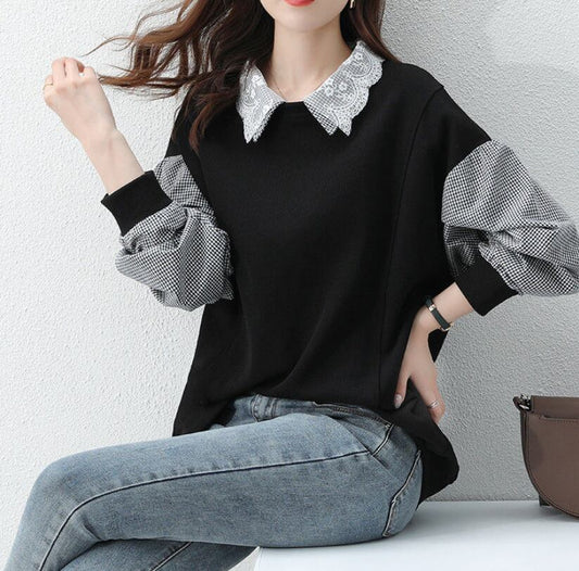 売り切れ必至 カジュアル 主役級 切り替え 3色選択 スウェット E-10898