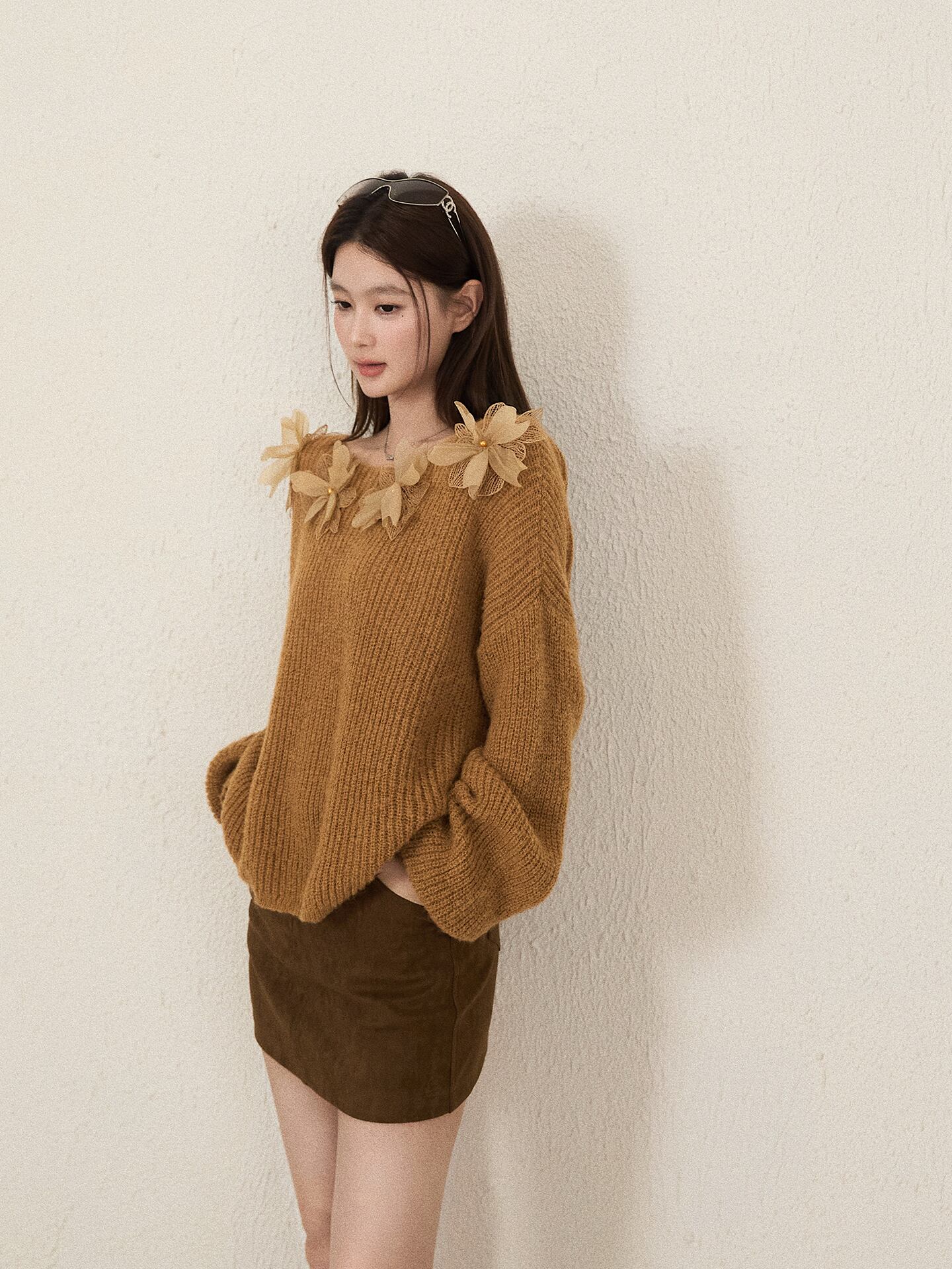 早い者勝ち 絶対欲しい 個性的なデザイン トレンドアイテム 2色選択 ニットセーター E-12191