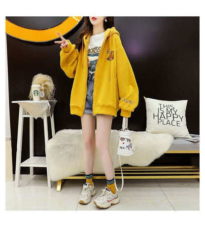 超人気 キュート 快適トップス カジュアル 刺繍 2色選択 フリース コート ボアジャケットE-9807