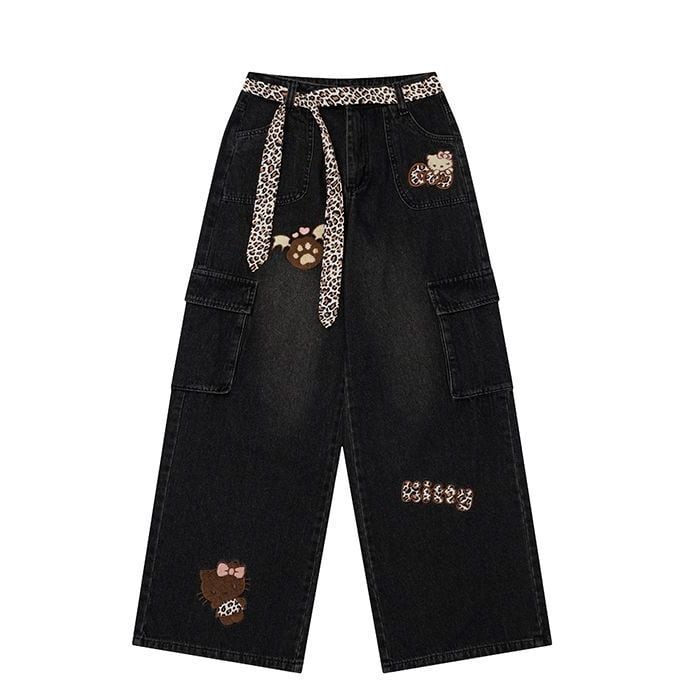 着回し力抜群 売り切れ必至 プラスベルベット 2色選択 デニム ワイドパンツE-12349