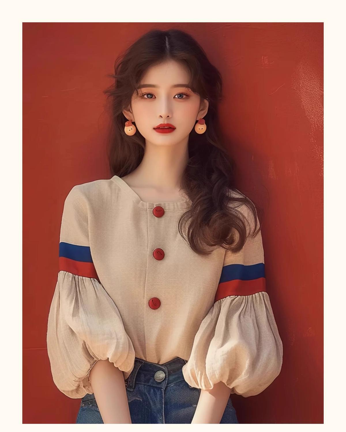 絶対欲しい 気質アップ シンプルだけど一癖あるコーデ エレガント 全2色 シャツ E-9157