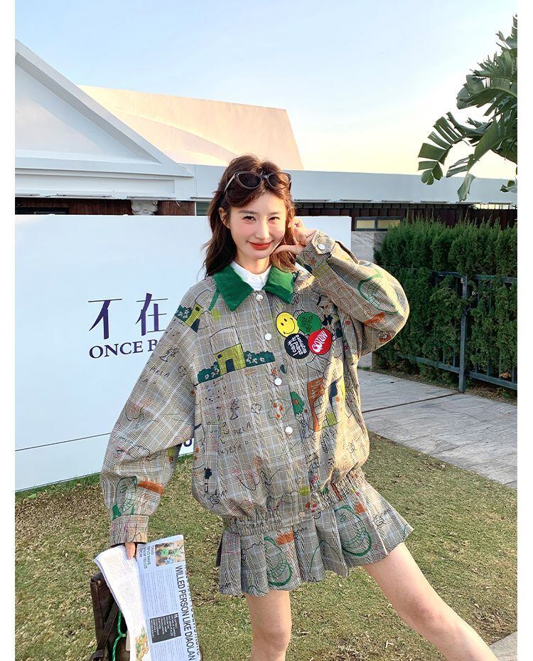 売り切れ必至 ジャージ+ カジュアル 短いスカート セットアップ E-10776