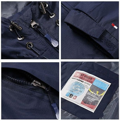 ファッション 冬服 防寒 暖かい 脱着可能ボアライナー付き 撥水加工男女兼用  3way  5色 マウンテンジャケット E-12919