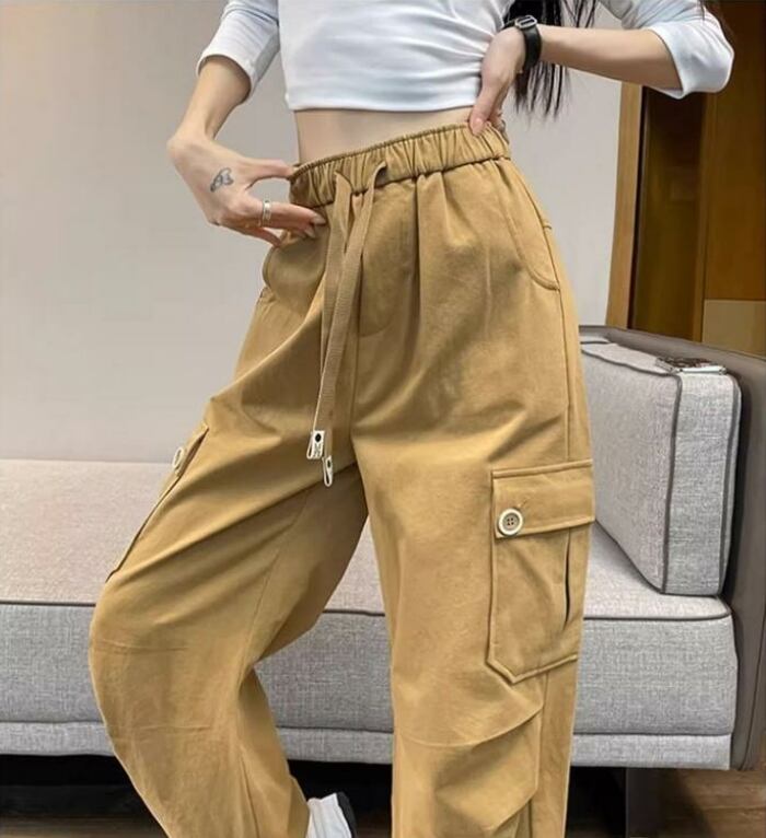 【裏起毛】好感度UP プラスベルベット 柔らかな肌触りで着心地も楽ちん！ 3色選択 ルーズストレートカジュアルパンツ E-9821