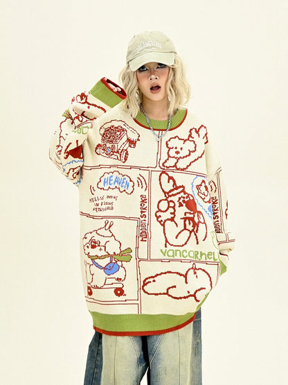 早い者勝ち ラウンドネック 個性派 スウェットE-10119