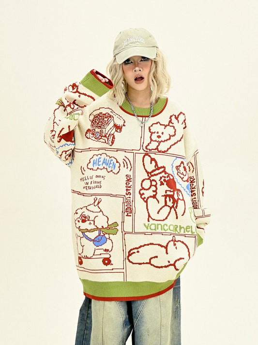 早い者勝ち ラウンドネック 個性派 スウェットE-10119