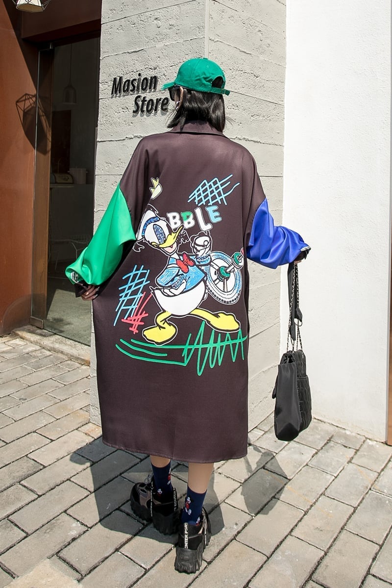 話題沸騰中！！！  アバンギャルドロングスタイル シャツE-5143