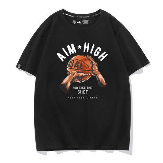 絶対欲しい 大活躍  おすすめ プリントロゴ 半袖 Tシャツ-A2645