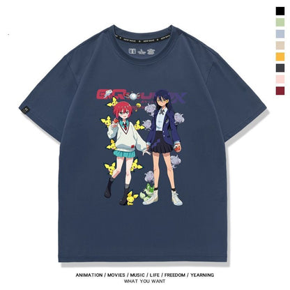 絶対欲しい  好感度UP  売れ筋   おすすめ プリントロゴ 半袖 Tシャツ-A2566