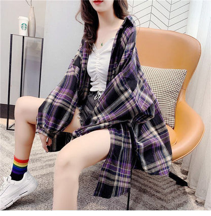 定番シンプル チェック柄 アクティブも綺麗も叶う シャツ E-9235