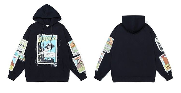 早い者勝ち キュート 個性派 長袖 スウェット パーカー トップスE-10068