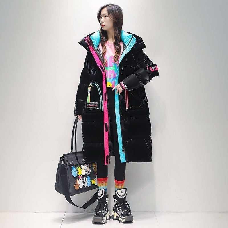 主役級 スタイルアップ ファッション フード付きジッパーコート E-10316