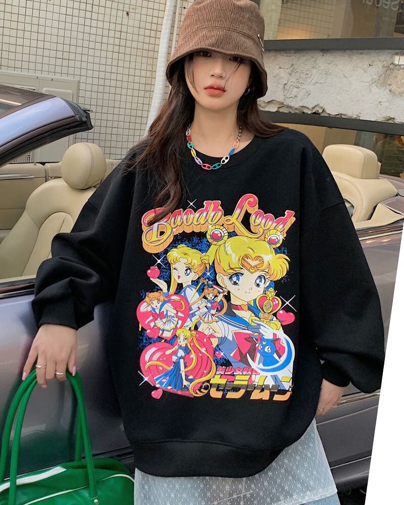 絶対欲しい 大人可愛い おしゃれ度高め 着心地良い カジュアル 4色選択 スウェットE-9341