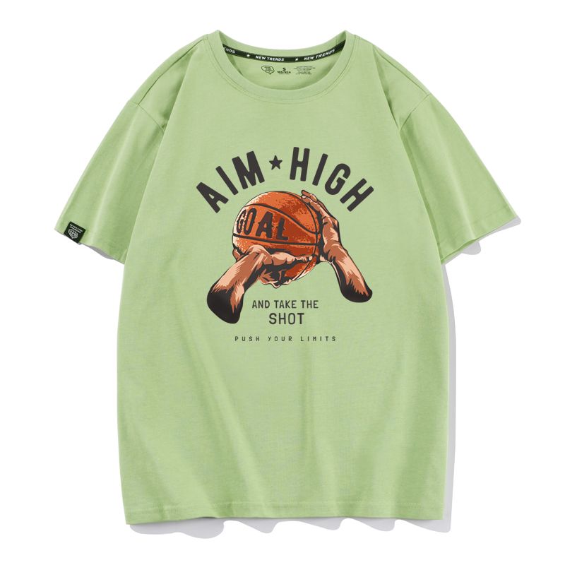 絶対欲しい 大活躍  おすすめ プリントロゴ 半袖 Tシャツ-A2645