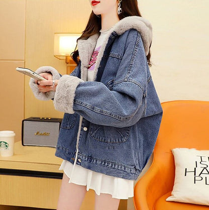 【裏起毛】大活躍 上質 ファッション 裏起毛暖かい デニムジャケットE-5713