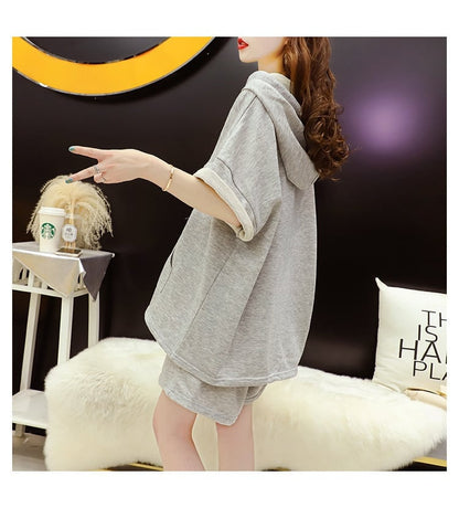 ベストセラーアイテム！ ファッション 肌触り抜群 カジュアル 半袖 Tシャツ ショートパンツ セットアップ E-9109