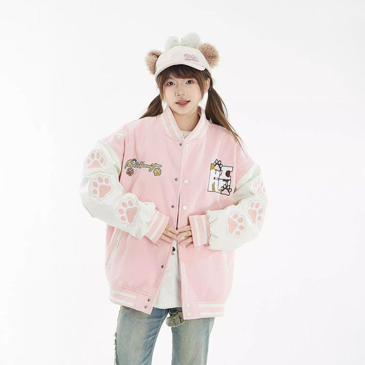 取り入れたい 切り替え ユニセックス スタジャン 全2色コートE-10793