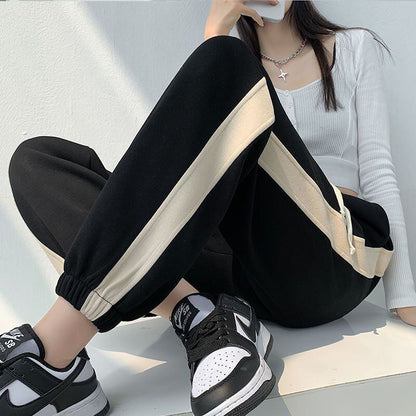 人気上昇中 どんな体型にも適合 定番シンプル 切り替え ジョガーパンツ E-9458