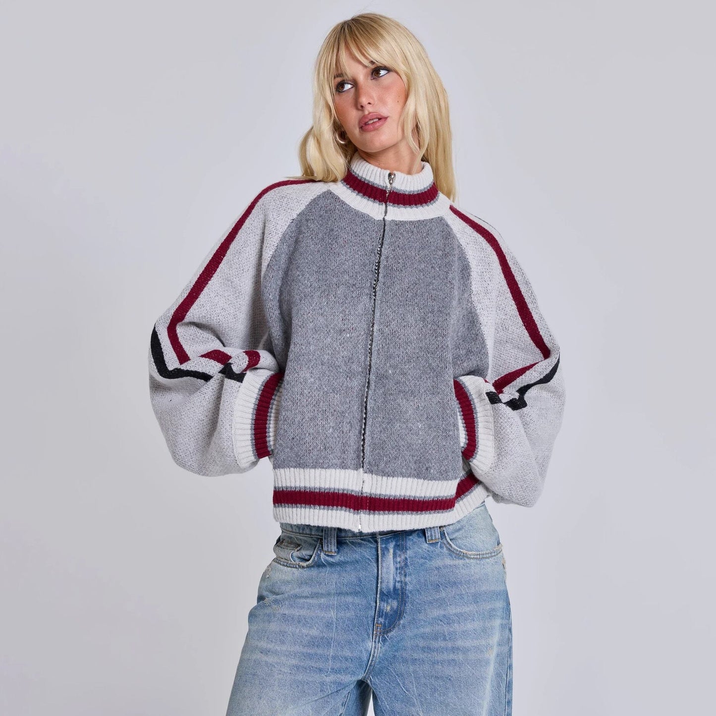 ベストセラーアイテム！ スタイルアップ効果抜群 話題沸騰中 ニットトップスE-10544