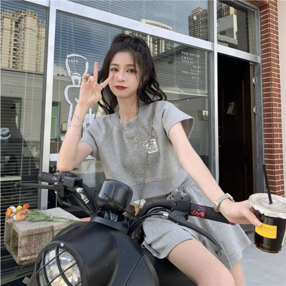 流行新作 美人度アップ 目を奪われる カジュアル 半袖Ｔシャツⅹパンツセット全2色E-9104