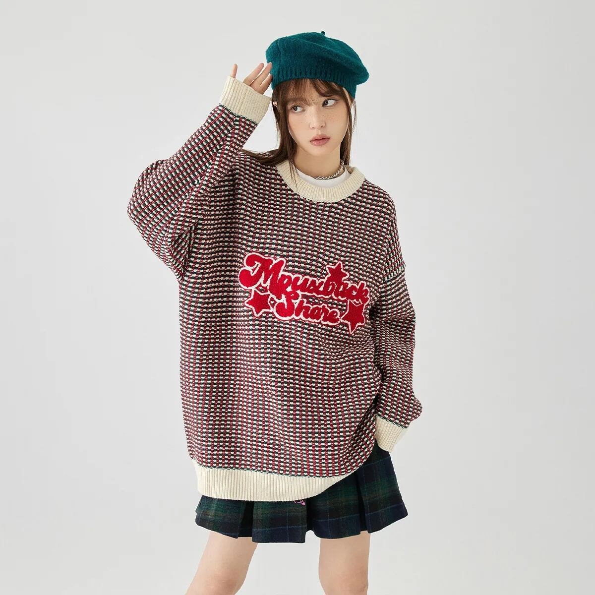 スウィート ファッション感満々 切り替え 3色選択 男女兼用 スウェットE-12539