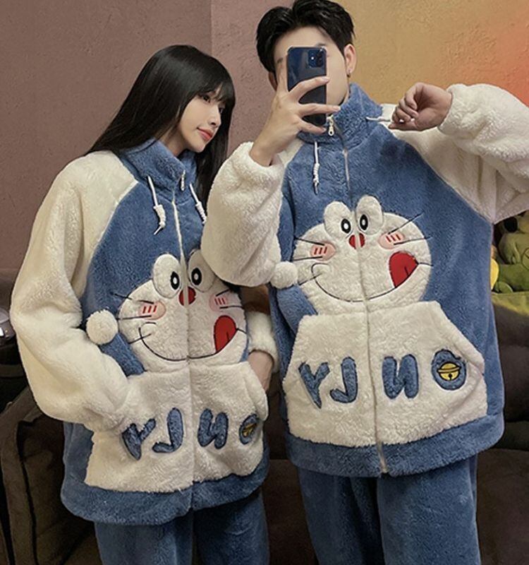 絶対欲しい 大人可愛い スタイルアップ効果抜群 肌触り抜群 サンゴフリース パジャマE-6847