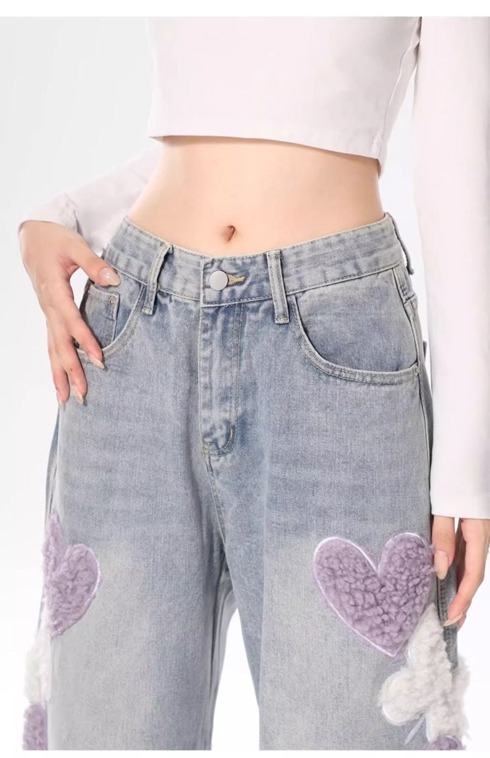 激安セール ファッション感満々 売り切れ必至 着回し力抜群 2色 デニム ワイドパンツE-12753