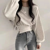 韓国風ファッション おしゃれ度高め 美人度アップ 全2色 トップスE-9446