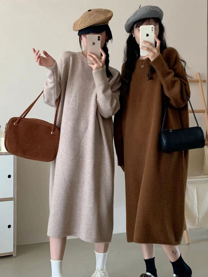 激安セール プラスベルベット ファッション 5色 長袖 ニット セーター E-10382