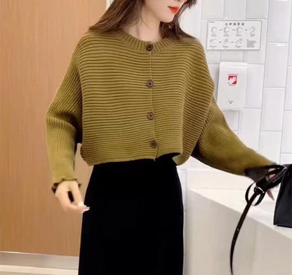 今季マストバイ 気質アップ 定番シンプル 8色選択 ニットトップスE-9607