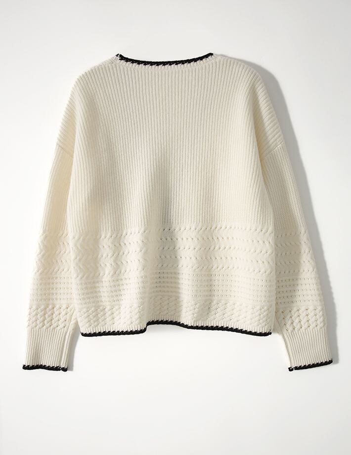 超人気 ファッション感満々 美人度アップ エレガント 全2色 ニットトップスE-9335